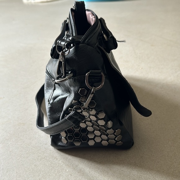 Black studded purse - Picture 3 of 3